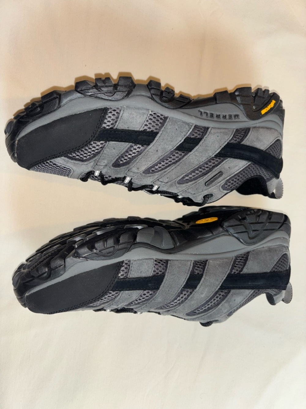 Merrell Moab 2 Waterproof Hiking Shoes Men’s 11.5 Wide Granite Gray Vibram 542 - Picture 2 of 9